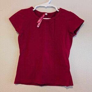 *10/$10* Girl's Cutie Patootie Dark Red T-shirt - Size 6/6X